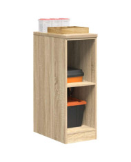 Armoire de rangement de garage chêne sonoma 30x51x85cm bois pin | Mobilier & Déco