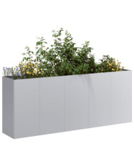 Jardinière 200x40x80 cm acier galvanisé | Mobilier & Déco