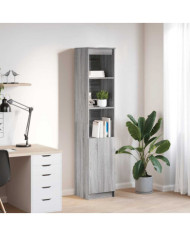 Buffet sonoma gris 37,5x35x180 cm bois d'ingénierie | Mobilier & Déco