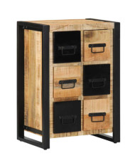 Buffet 50x35x70 cm bois de manguier brut massif | Mobilier & Déco