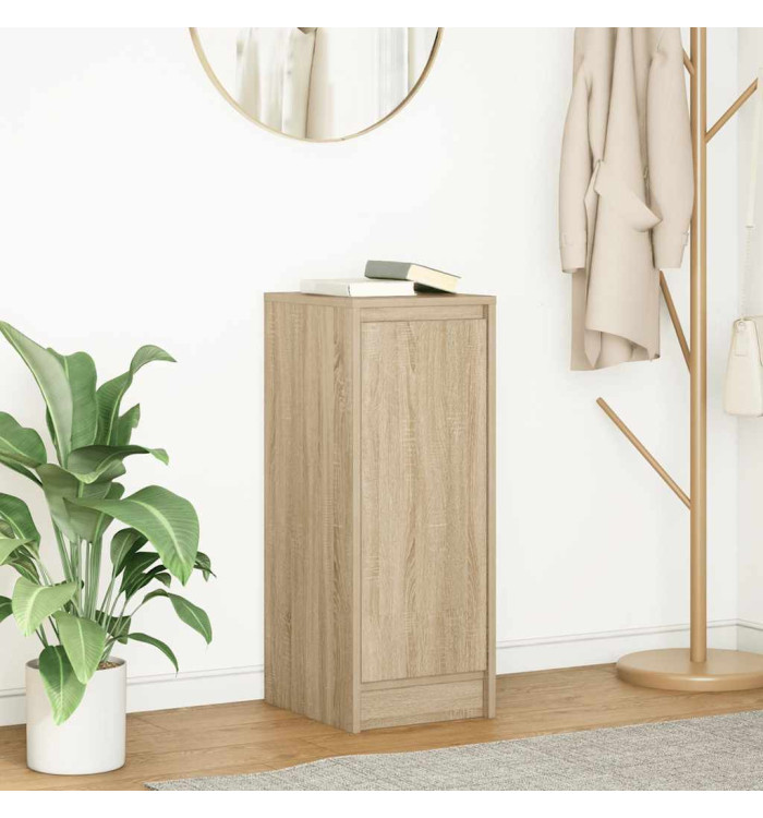 Buffet chêne sonoma 29,5x34x76 cm bois d'ingénierie | Mobilier & Déco