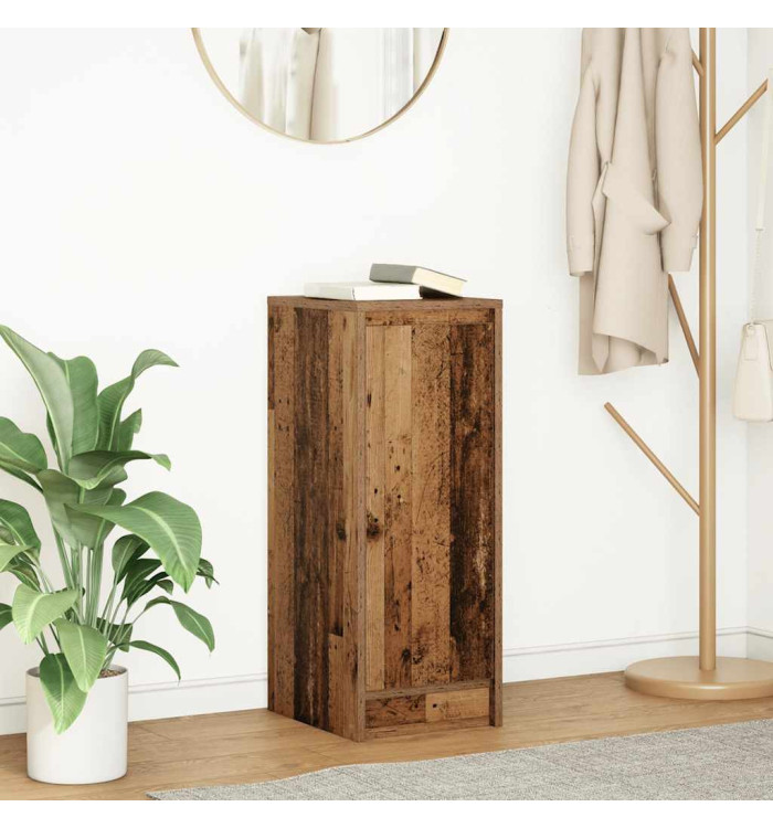 Buffet vieux bois 29,5x34x76 cm bois d'ingénierie | Mobilier & Déco