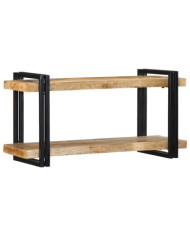 Étagère murale 90x33x45 cm bois de manguier massif brut | Mobilier & Déco