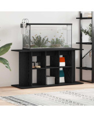 Support pour aquarium chêne noir 120x40x60 cm bois d'ingénierie | Mobilier & Déco