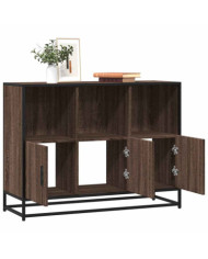 Buffet chêne marron 100x35x76 cm bois d'ingénierie | Mobilier & Déco