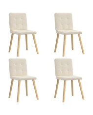 Chaises à manger lot de 4 Lin | Mobilier & Déco