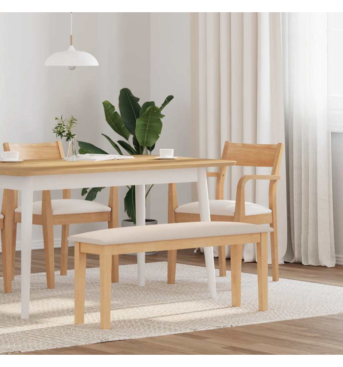 Banc 110 cm bois massif caoutchouc | Mobilier & Déco