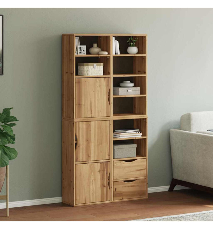 Armoires latérales 4 pcs ODDA 40x24x79 cm bois massif pin | Mobilier & Déco