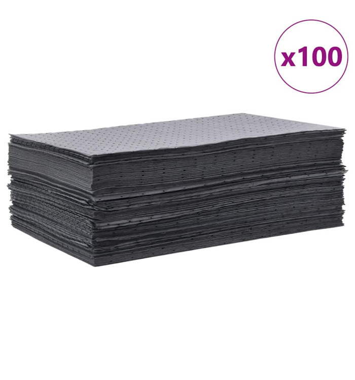 Tampons absorbants d'huile 25 pcs gris 40x50 cm | Mobilier & Déco