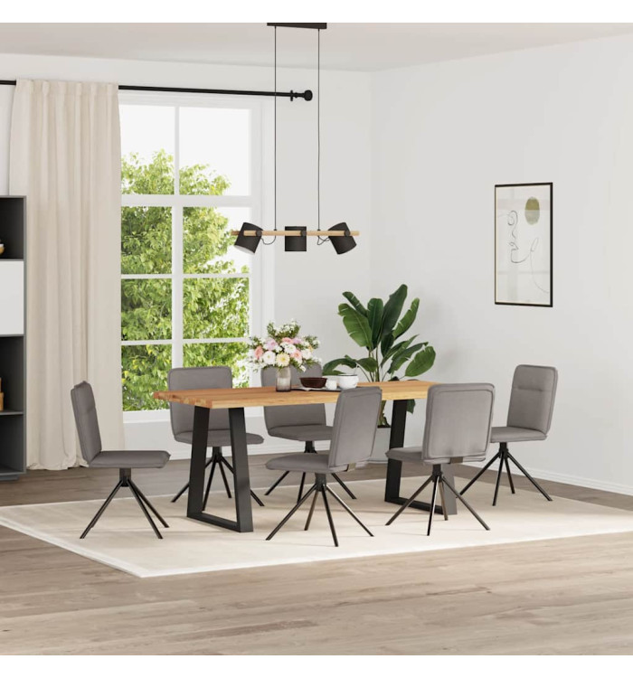 Chaises à manger lot de 6 taupe tissu | Mobilier & Déco