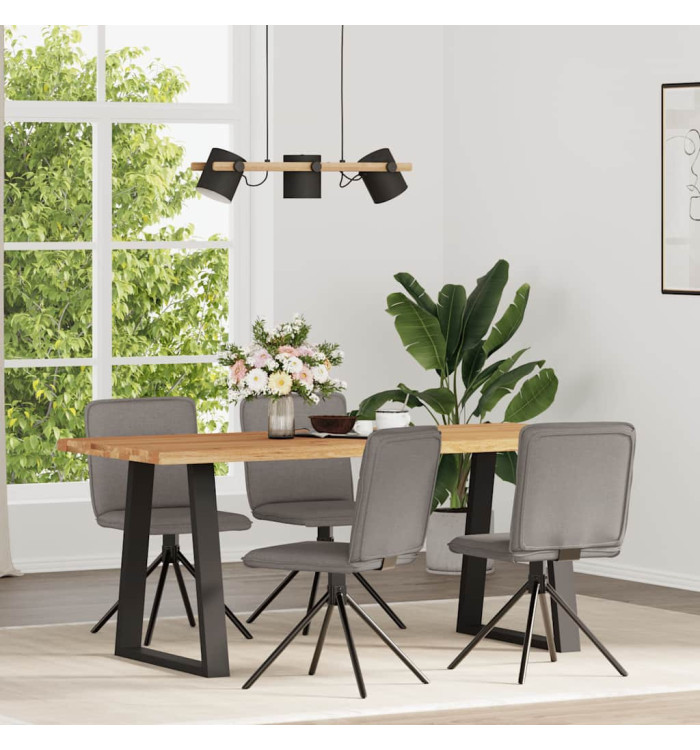 Chaises à manger lot de 4 taupe tissu | Mobilier & Déco