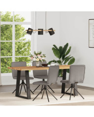 Chaises à manger lot de 4 taupe tissu | Mobilier & Déco
