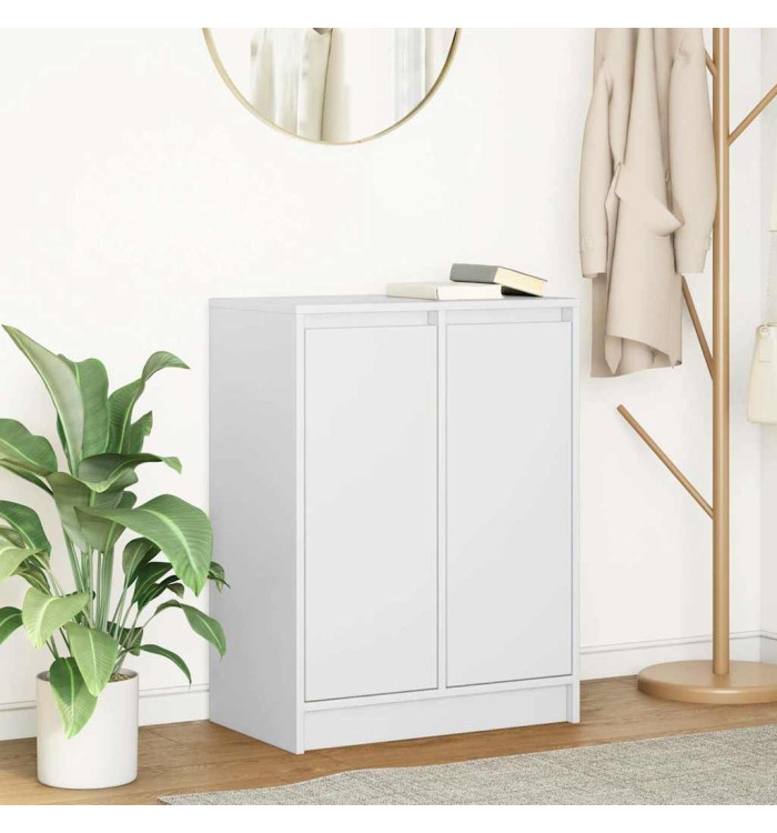 Buffet blanc 57x34x76 cm bois d'ingénierie | Mobilier & Déco