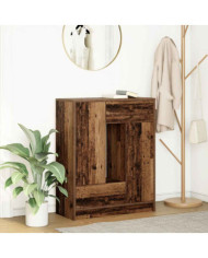 Buffet avec tiroirs et portes vieux bois 73x31x90 cm | Mobilier & Déco
