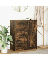 Buffet avec tiroirs chêne fumé 71x35x84 cm bois d'ingénierie | Mobilier & Déco