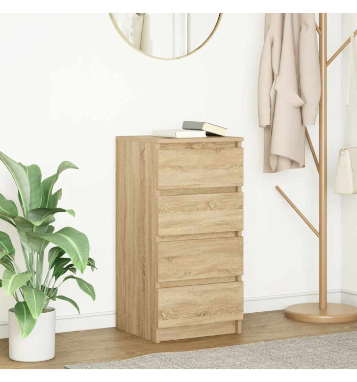 Buffet chêne sonoma 37,5x35x76 cm bois d'ingénierie | Mobilier & Déco