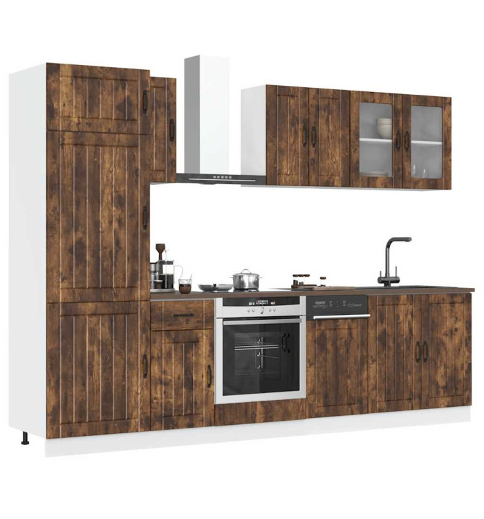 Ensemble d'armoires de cuisine 8 pcs Kalmar bois d'ingénierie | Mobilier & Déco