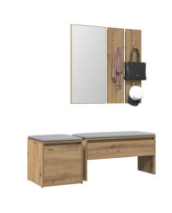 Ensemble de meubles de couloir chêne artisanal bois ingénierie | Mobilier & Déco