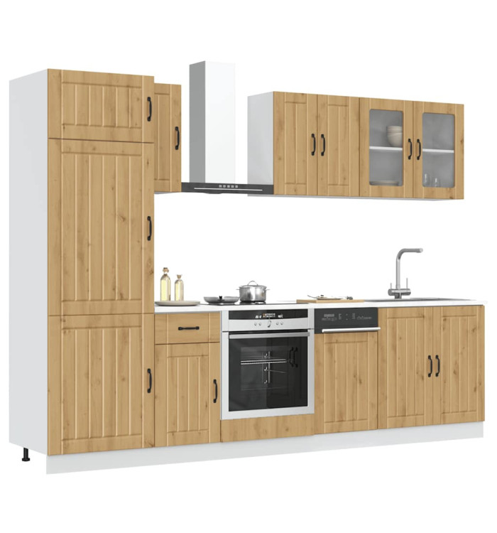Ensemble d'armoires de cuisine 8 pcs Kalmar bois d'ingénierie | Mobilier & Déco