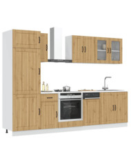 Ensemble d'armoires de cuisine 8 pcs Kalmar bois d'ingénierie | Mobilier & Déco