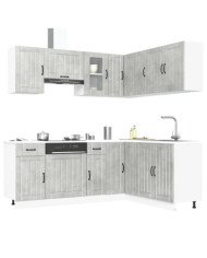 Ensemble d'armoires de cuisine 11 pcs Lucca bois d'ingénierie | Mobilier & Déco