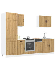 Ensemble d'armoires de cuisine 7 pcs Lucca bois d'ingénierie | Mobilier & Déco