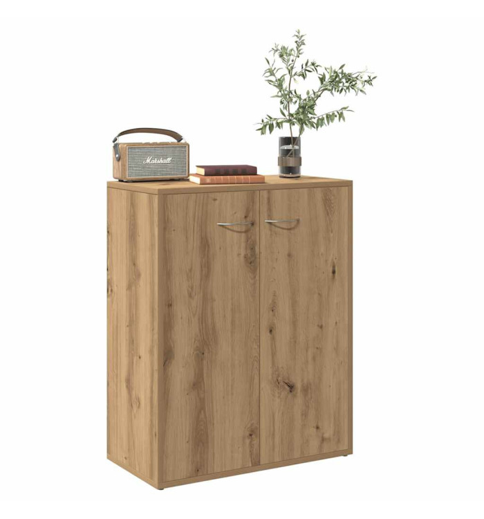 Buffet chêne artisanal 60x30x75 cm bois d'ingénierie | Mobilier & Déco