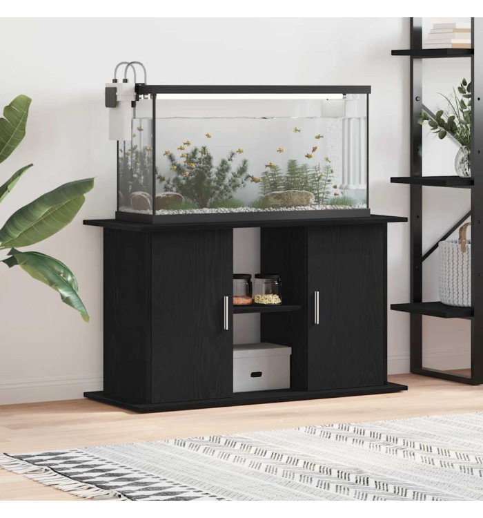 Support d'aquarium chêne noir 101x41x58 cm bois d'ingénierie | Mobilier & Déco