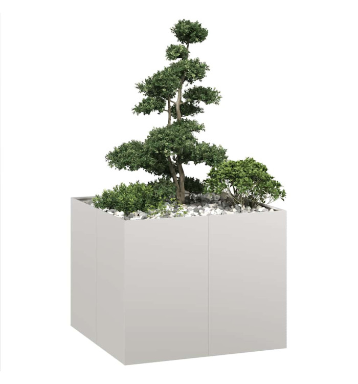 Jardinière 100x100x80 cm acier inoxydable | Mobilier & Déco
