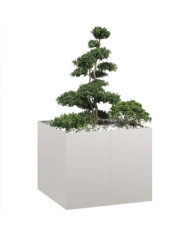Jardinière 100x100x80 cm acier inoxydable | Mobilier & Déco