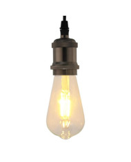 Douilles de lampe 2 pcs noir brillant E27 | Mobilier & Déco