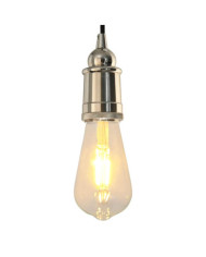 Douilles de lampe 2 pcs nickel satiné E27 | Mobilier & Déco