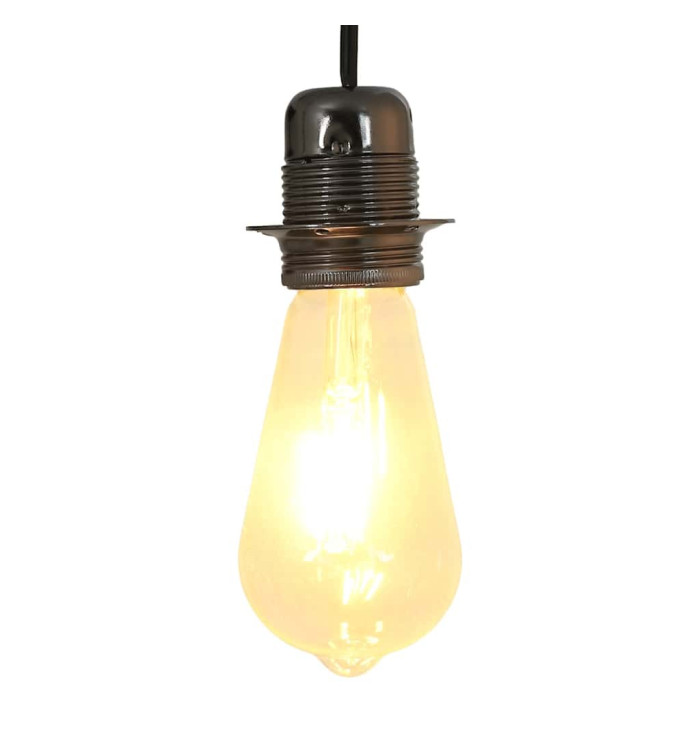 Douilles de lampe 2 pcs noir brillant E27 | Mobilier & Déco