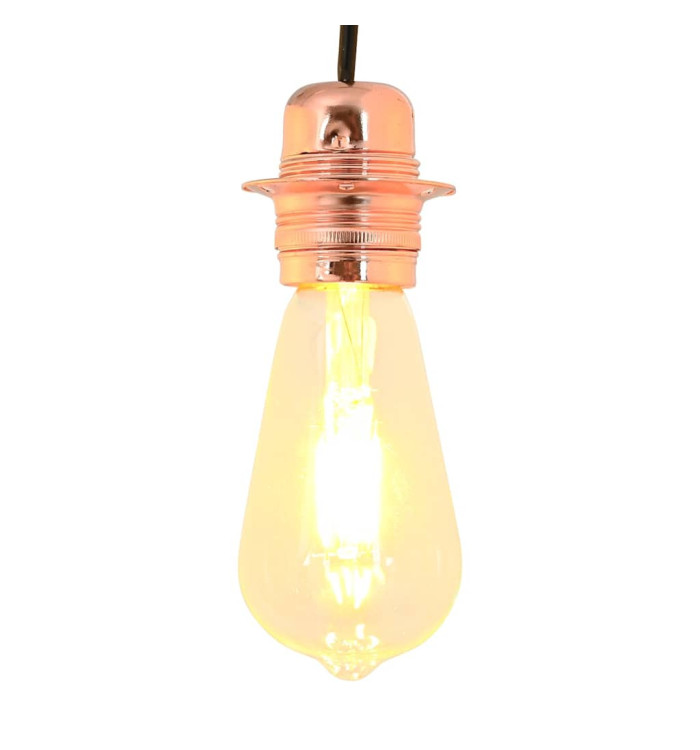 Douilles de lampe 2 pcs bronze or rose E27 | Mobilier & Déco