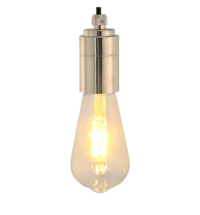 Douilles de lampe 2 pcs nickel satiné E27 | Mobilier & Déco