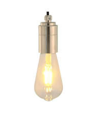 Douilles de lampe 2 pcs nickel satiné E27 | Mobilier & Déco