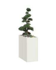 Jardinière blanc 40x80x80 cm acier | Mobilier & Déco