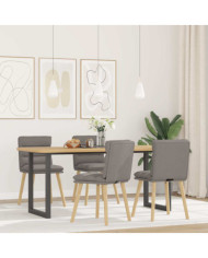 Chaises à manger lot de 4 taupe tissu | Mobilier & Déco