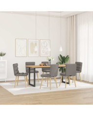 Chaises à manger lot de 6 taupe tissu | Mobilier & Déco