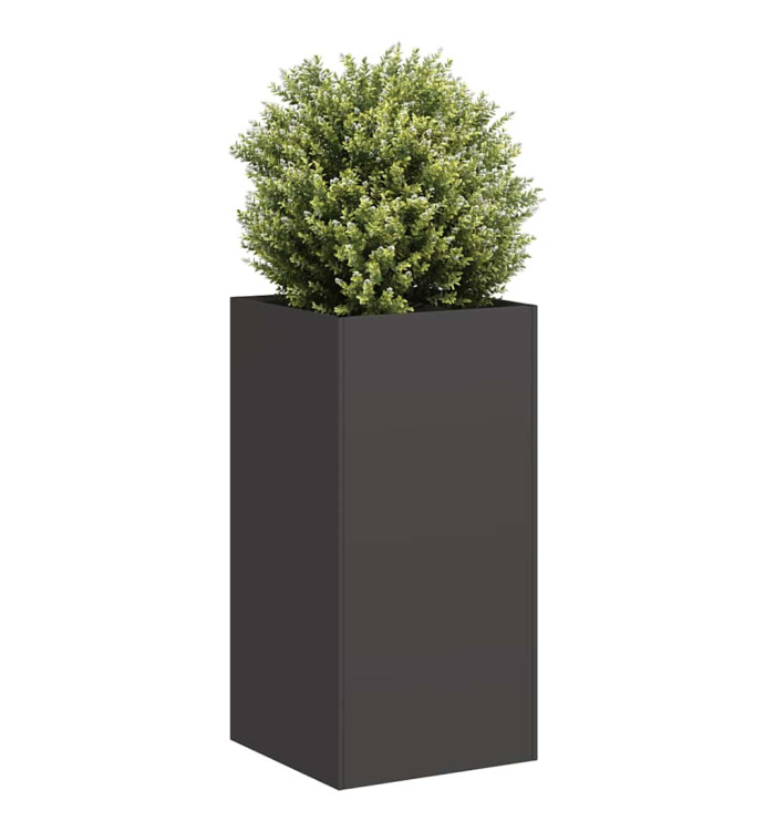 Jardinière noir 40x40x80 cm acier laminé à froid | Mobilier & Déco