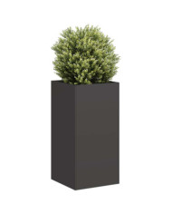 Jardinière noir 40x40x80 cm acier laminé à froid | Mobilier & Déco