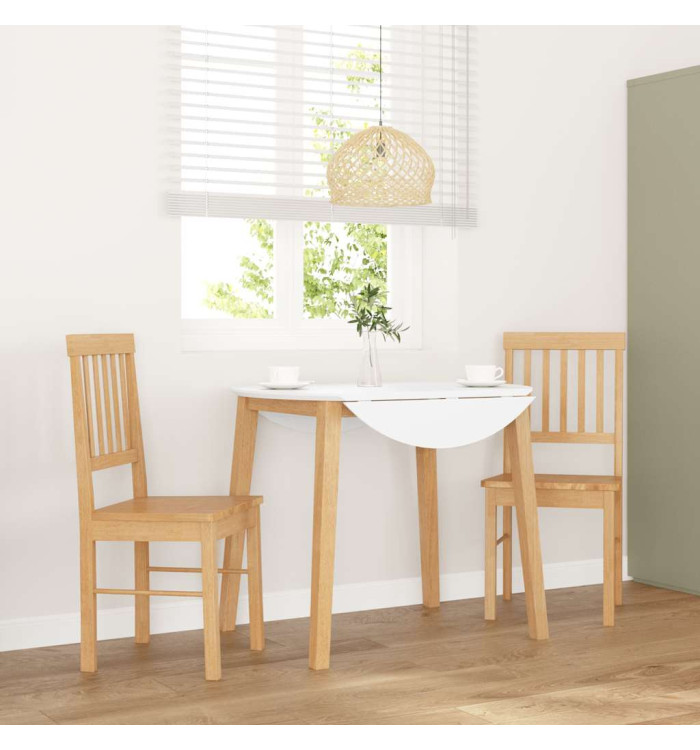 Chaises à manger 2 pcs bois massif caoutchouc | Mobilier & Déco