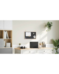 Tableau noir avec cadre bois de pin massif noir 60x40 cm | Mobilier & Déco