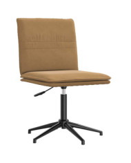 Chaise à manger Marron Velours | Mobilier & Déco