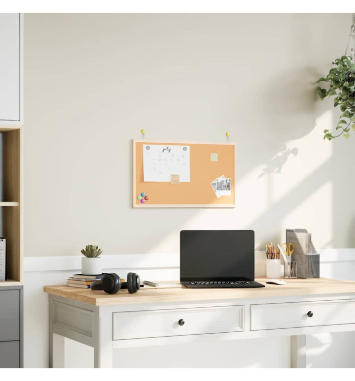 Tableau en liège avec cadre bois de pin massif 60x40 cm | Mobilier & Déco