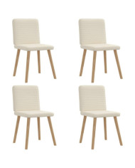 Chaises à manger lot de 4 Lin | Mobilier & Déco