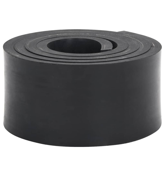 Bordure en caoutchouc de chasse-neige noir 200x10x1 cm | Mobilier & Déco