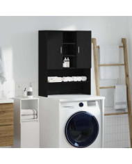 Meuble pour machine à laver chêne noir 70,5x25,5x90 cm | Mobilier & Déco