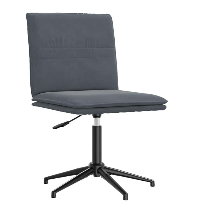 Chaise à manger Gris foncé Velours | Mobilier & Déco
