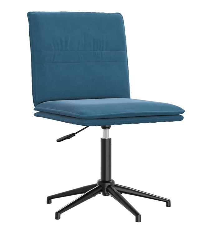 Chaise à manger Bleu Velours | Mobilier & Déco
